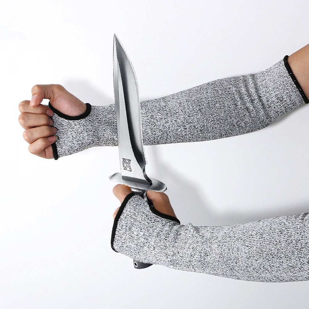 Level 5 Safety Sleeves Anti Cut Arm Puncture Gloves Cutting Resistant Bracers Protector Household Breathable Arm Guard Gloves