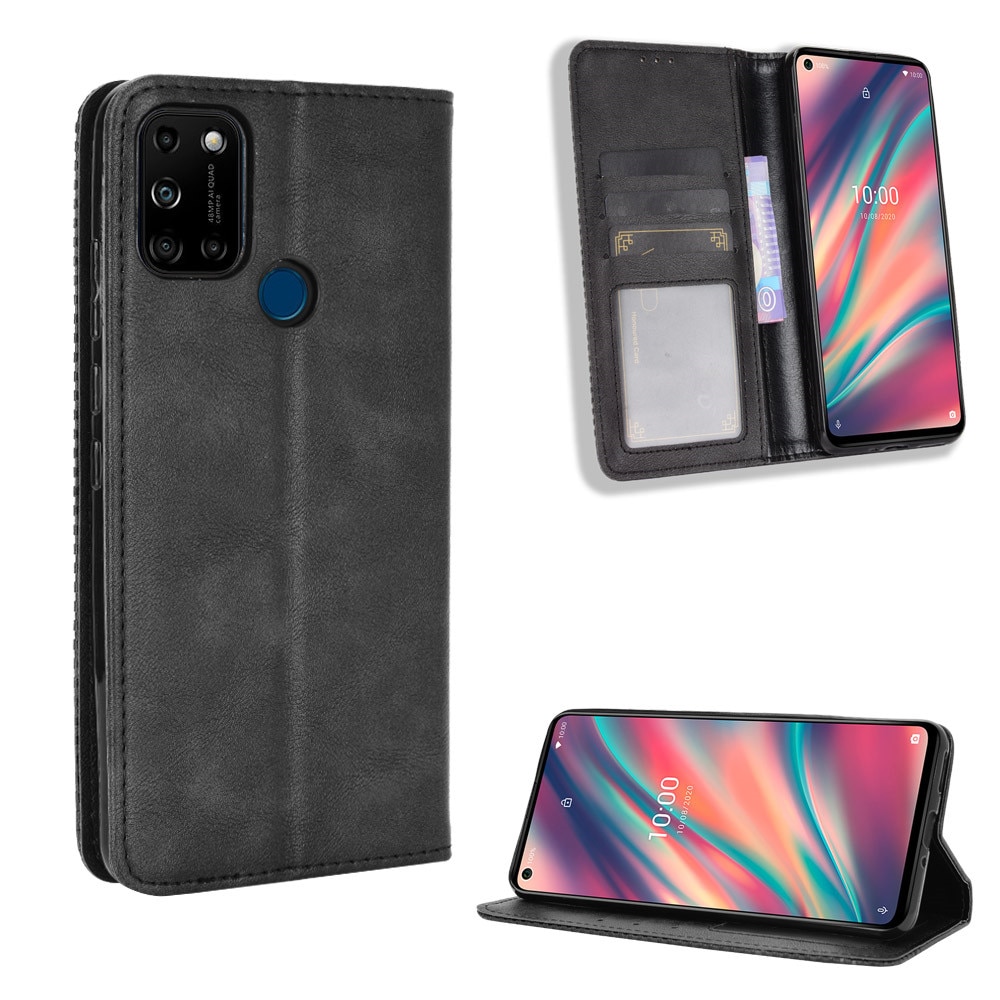 Étui de luxe à rabat pour Wiko View 5, étui à absorption magnétique pour téléphone Wiko View 5 Plus