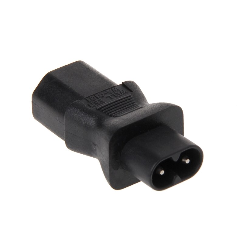IEC 320 C13 3-Pin Female Naar C8 2-Pin Male Power Plug Converter Adapter