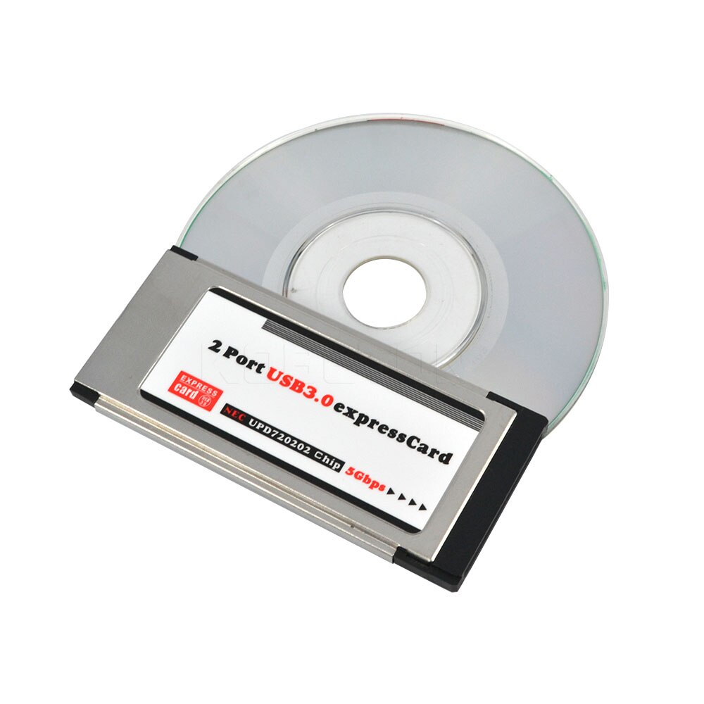 kebidumei High Full Speed Express Card Expresscard to USB 3.0 2 Port Adapter 34 mm Converter 5Gbps Transfer rate