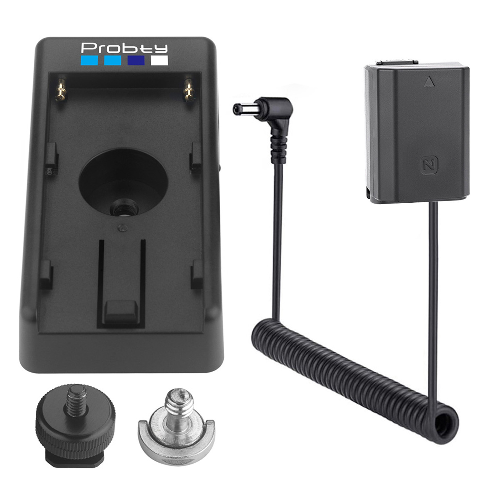 NP-FZ100 NPFZ100 Dummy Battery Fully Decoded With NP-F Adapter Plate Kit for Sony Alpha A6600 A7IV A7SIII A7C A1 FX3 A7R3 A7R IV: Blue