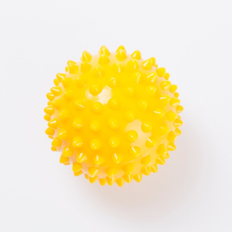 Physiotherapy Ball Fitness Acupoint Massage Ball Trigger Point Sport Yoga Ball Hedgehog Sensory Training Grip Spiky Ball 6.8cm: YELLOW