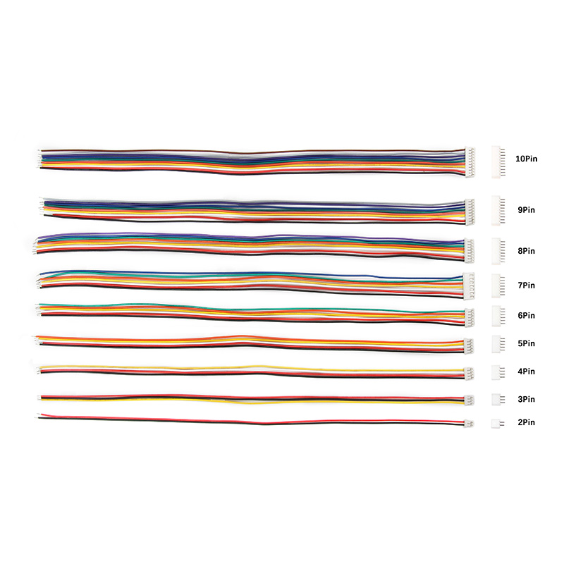 10Sets 2/3/4/5/6/7/8/9/10- pin Mini Micro JST PH-2.0 Connector Man Vrouw Plug Met Draden Kabels Socket Connectors 300MM 26AWG