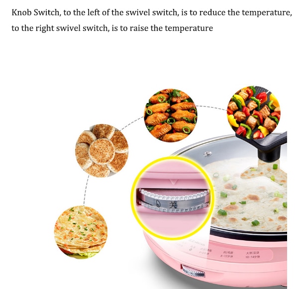 Electric Cake maker double side heating electric bake pan non-suspended automatic pancake biscuit making machine