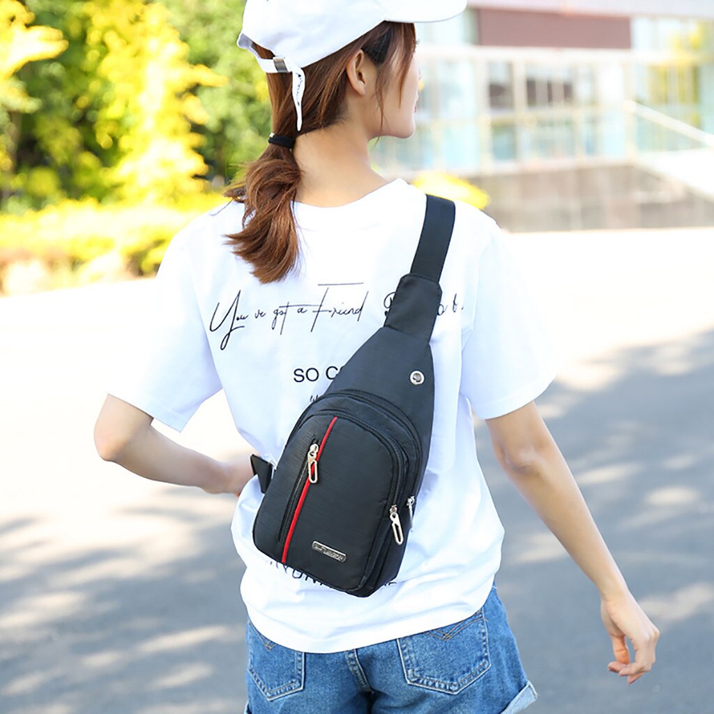 Mannen Schouder Taille Zakken Reizen Borst Riem Packs Mode Leisure Waterdichte Man Oxford Doek Korea Stijl Messenger Bag