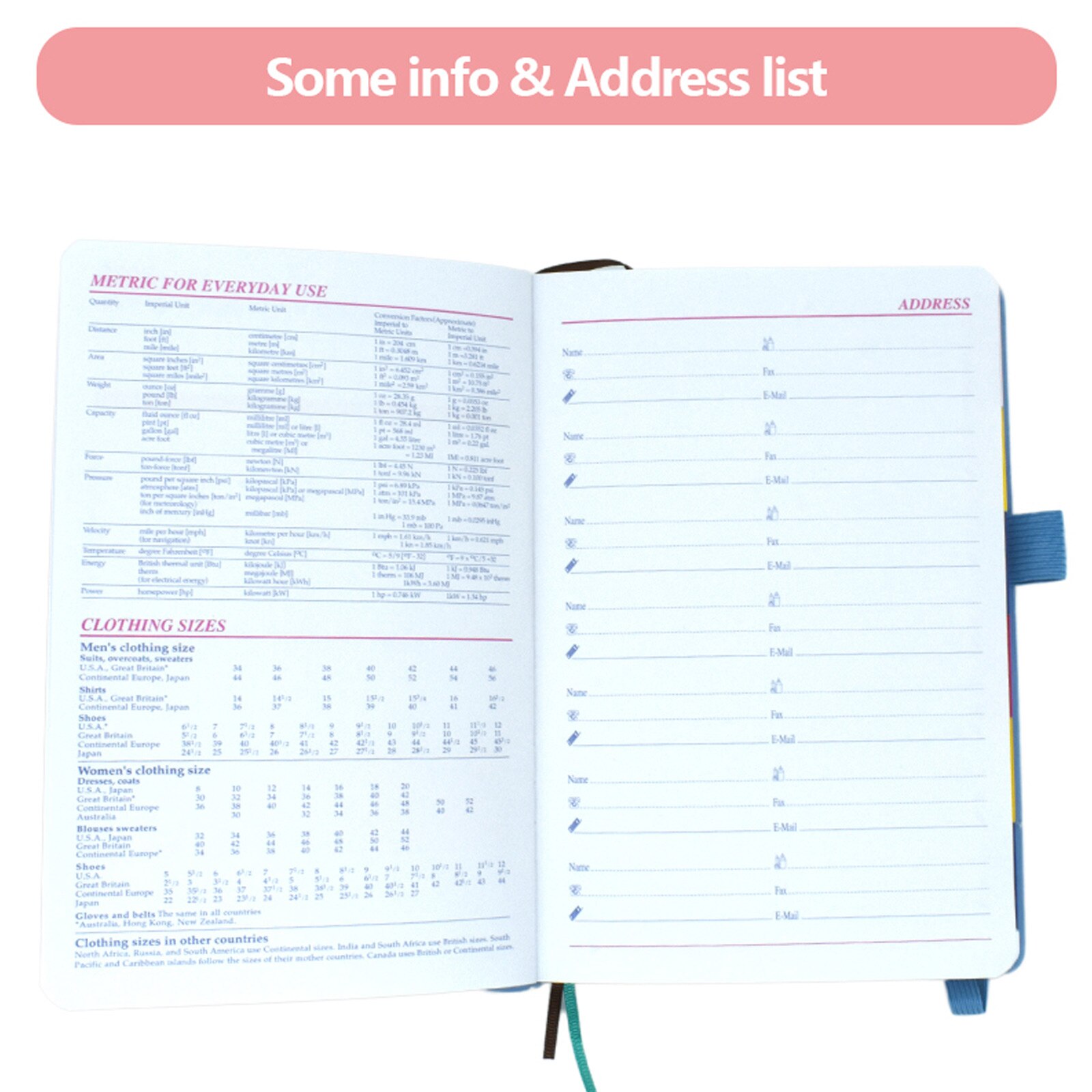 Daily Schedule Planner Calendar Notebook with Elastic Band Pen Holder for Home Office Students Supplies A5 Size