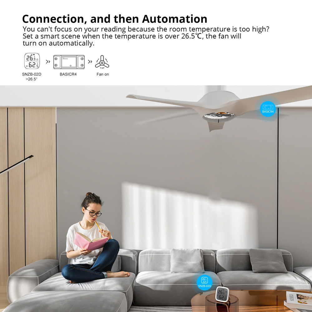 SONOFF BASIC R4 Wi-Fi ESP32 Chip Smart Switch Smart Scene Magic Switch Mode eWeLink Remote Control with S-MATE2 R5 Alexa Google