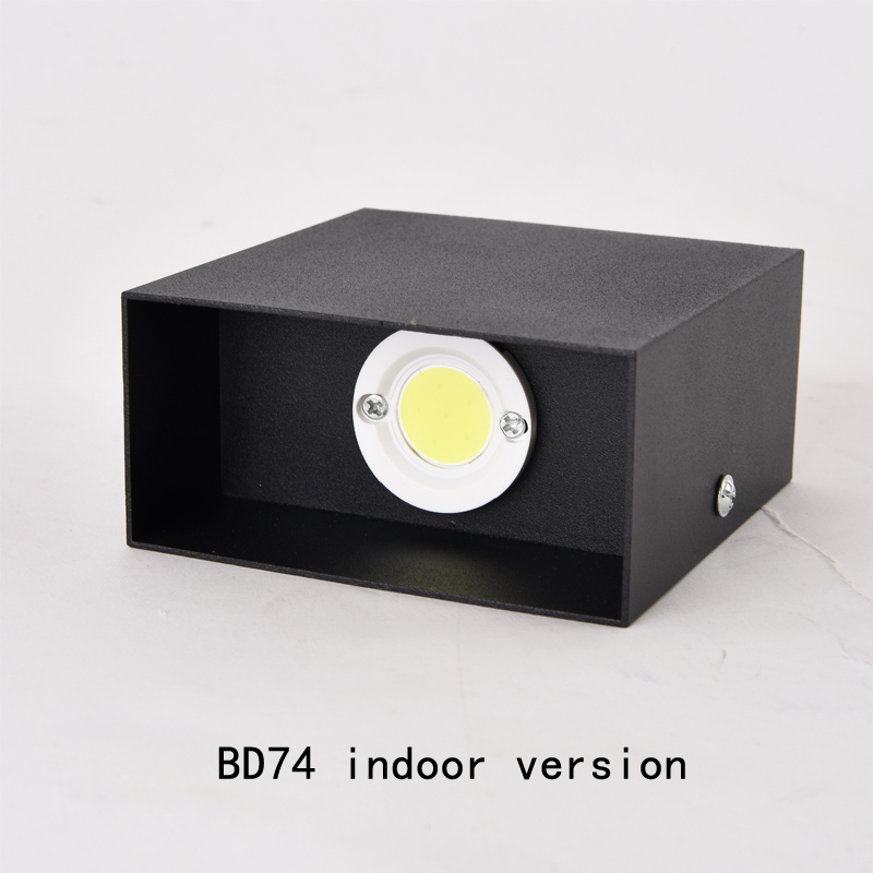 6w 12w . led-væglampe i aluminium, firkantet led-væglampe, vandtæt,  ip65 stk . gårdhave, have, sengebord, soveværelse, vægdekoration, kunst