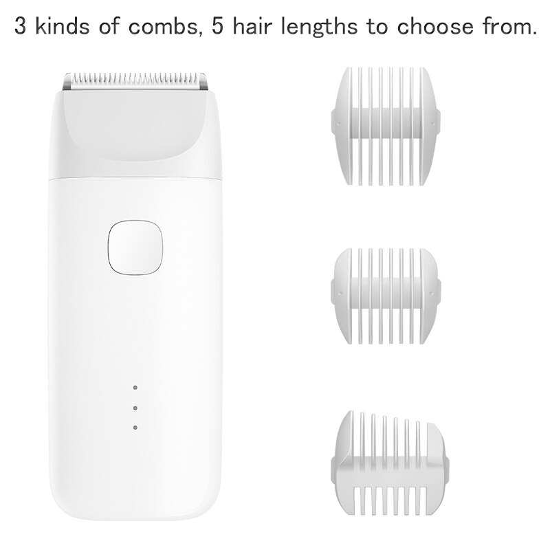 Xiaomi mitu bebê aparador de cabelo elétrico à prova dwaterproof água máquina corte de cabelo silencioso motor para crianças mijia elétrica máquina cortar cabelo