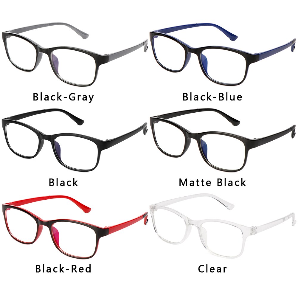 1PC Unisex UV400 Classic Anti-blue Rays Radiation Blocking Glasses Square Frames Clear Lens Computer Goggles Eyeglasses