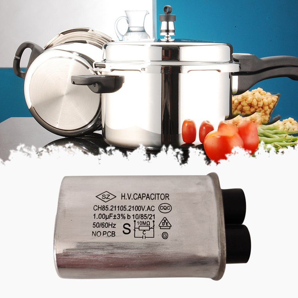 Ch85 High Voltage Microwave Oven Capacitor 1.00Uf High Voltage Capacitor Boost Filter Capacitor Aluminum Shell