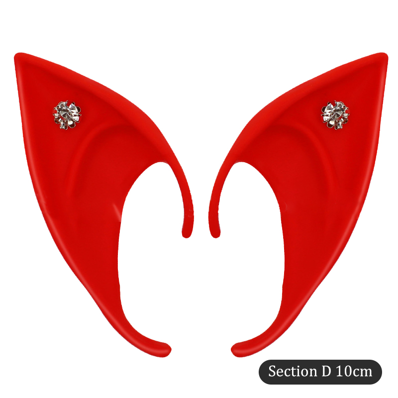 Mysterieuze Elf Oren Strass Decoratie Engel Feeën Cosplay Party Kostuum Accessoires DIY Zacht en Onschadelijk Volwassen Kinderen Speelgoed: Licht Geel