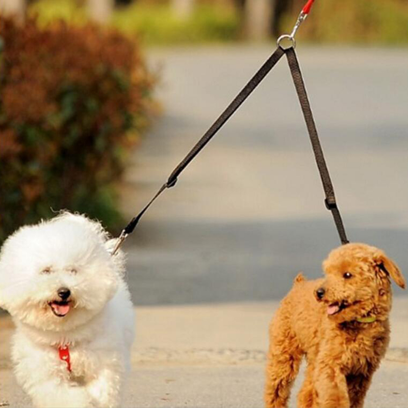 Twee Honden Leash Double Twin Dual Koppeling Hondenriem Twee In Een Sterke Nylon V Vorm Twee Manier Hond Wandelen lead Leash