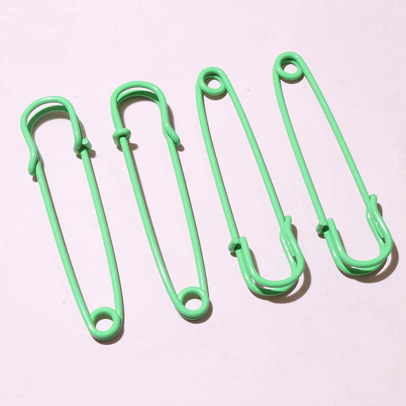 10 pzas, alfileres de seguridad de 50x13mm, broche de Metal, alfileres de costura para ropa, pines de costura para etiquetas, manualidades, accesorios para hacer joyas: Negro