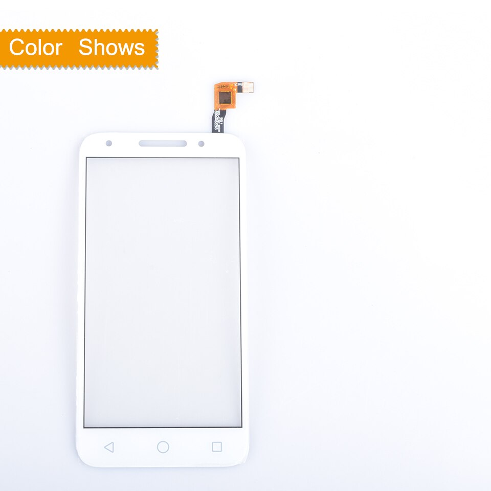 Para Alcatel One Touch U5 5044D 5044I 5044 T 5044Y OT5044 5044R pantalla táctil Panel táctil digitalizador frontal LCD de 5,0": white no gift