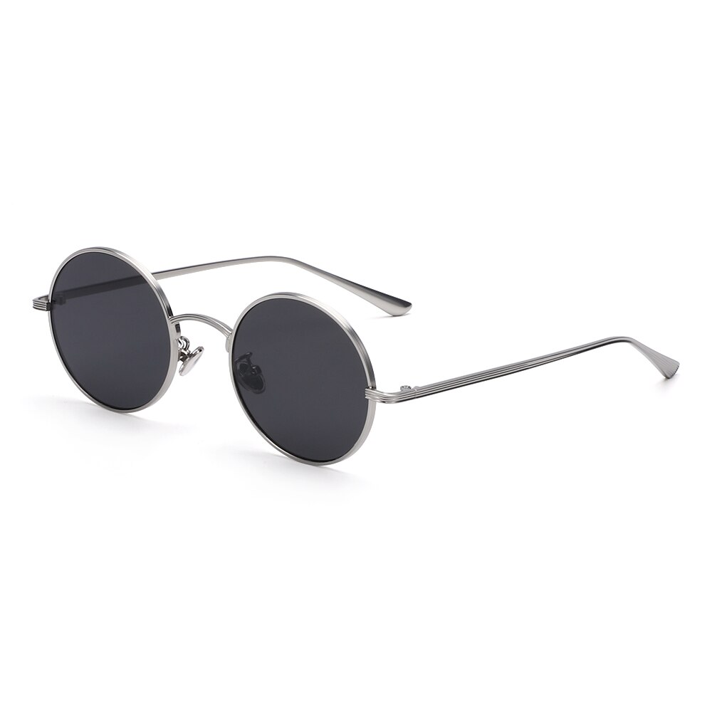 Occhiali da sole rotondi con montatura in metallo Vintage per uomo donna occhiali da sole Steampunk occhiali a cerchio occhiali estivi con protezione UV per esterni: C11