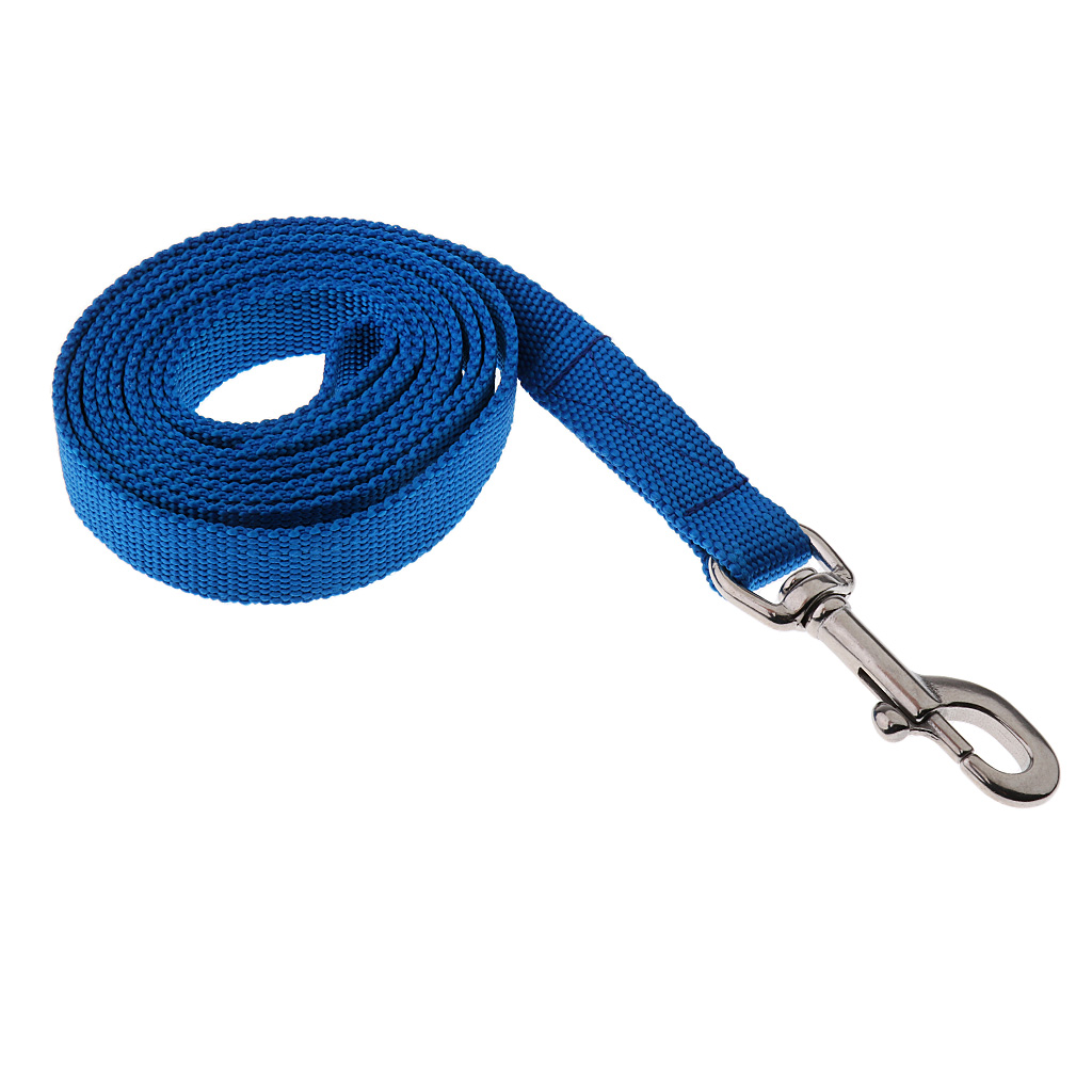 6.56 feet Equestrian Horse Lead Rope Cotton Weave Webbing Rein with Solid Snap Clip Tail Hand Wrist Loop: blue