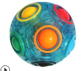 dekompression Ball, Leucht betonen Linderung Magie Würfel Finger Praxis Spielzeug für freundlicher: Blau
