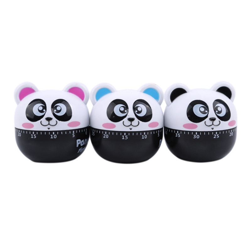 Användbar kristallmekanisk 60 minuters panda timer inga batterier krävs köksredskap