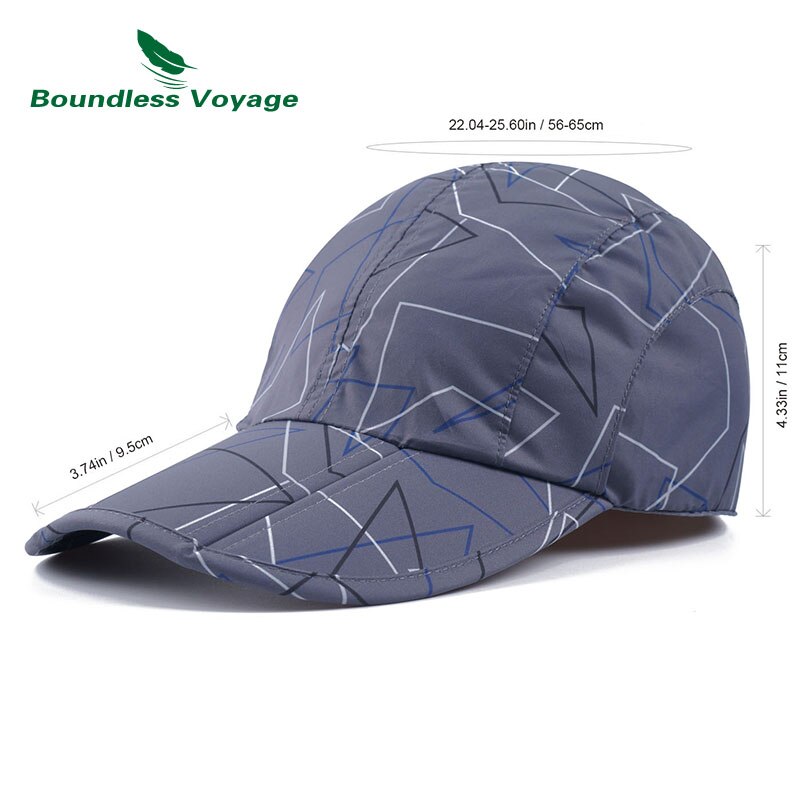Casquette de Baseball pour hommes et femmes, Voyage sans limite, plage, , séchage rapide, pliable, Sport, respirant, pour l'extérieur