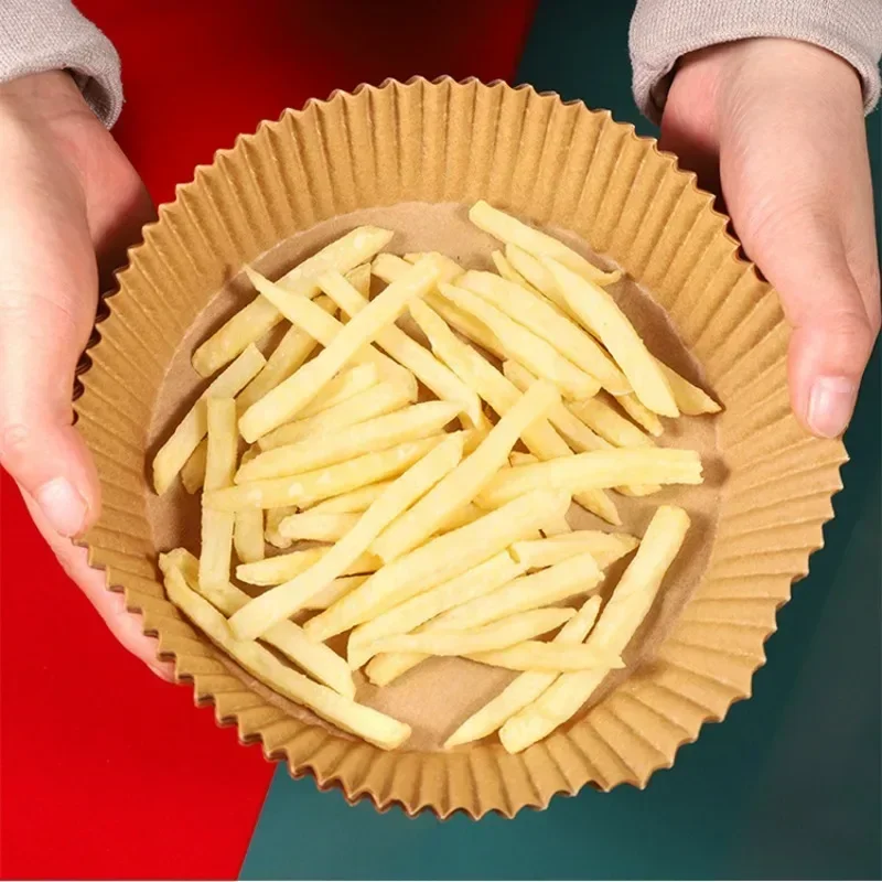 50/100 pezzi di carta antiaderente per alimenti, friggitrice ad aria, carta usa e getta, forno a microonde, carta per friggere, cucina, dessert, barbecue, utensili da forno