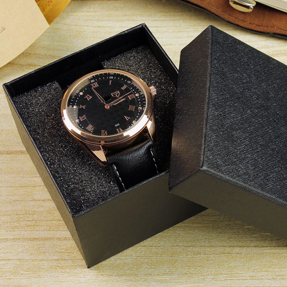 , caja de para , relojes resistentes, estuche brazalete para pulsera, joyería, caja de reloj sólida, con tapa