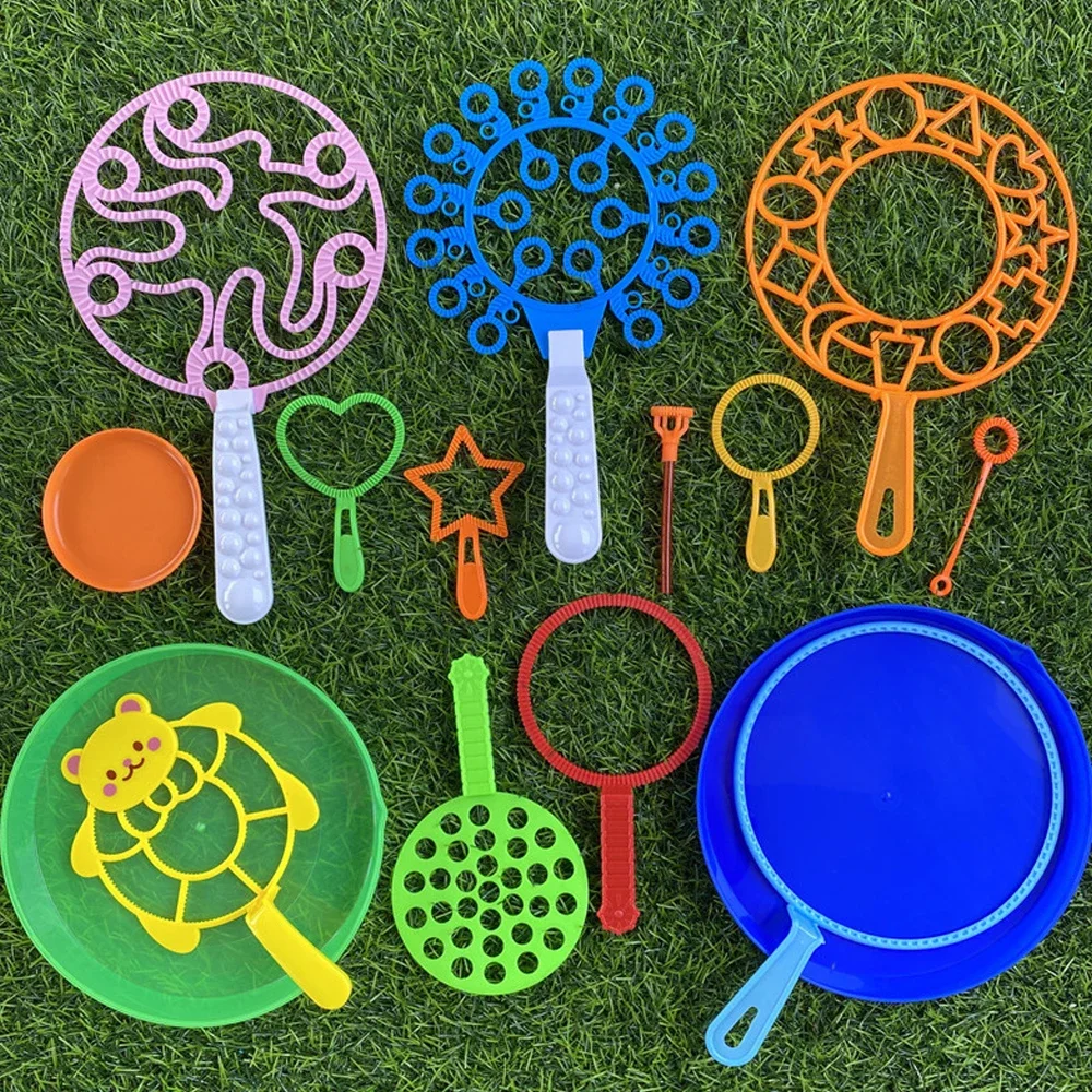 Bubble Machine Blowing Bubble Tool Soap Bubble Maker Blower Set Big Bubble Dish Outdoor Funny Toys For Children Bubble Wand: black