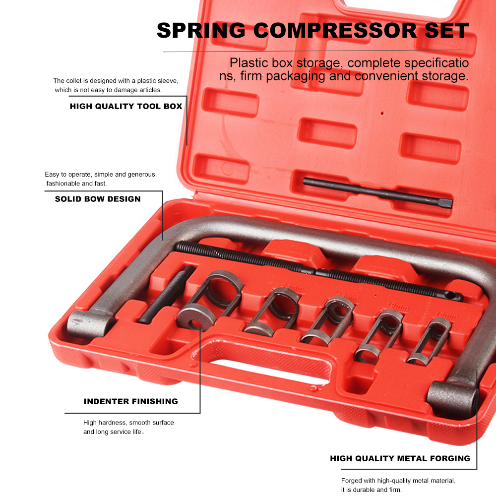 Removal And Installation Tools 10pcs Valve Spring Compressor Kit Engine Spring Compressor Valve Clamp Set