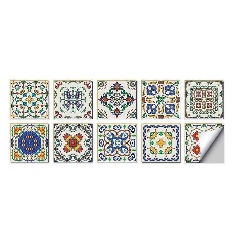 15*15cm keuken olie- en waterdicht badkamer sticker trap stereo meubel sticker keramische tegel sticker decoratie wa  h6 m 1: En