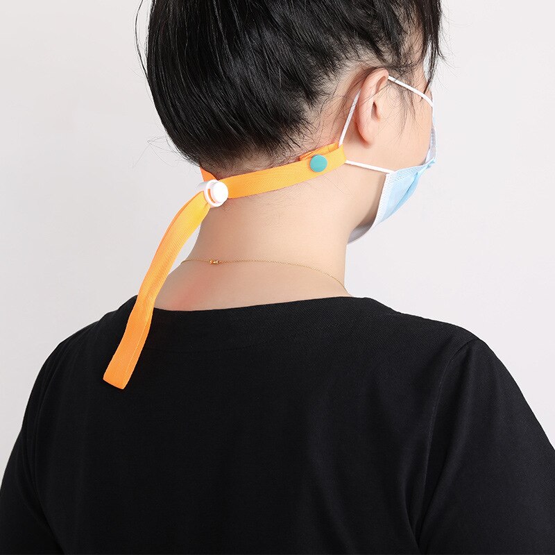 Effen Kleur Masker Opknoping Touw Lanyard Gezichtsmasker Lanyard Masker Houder Verstelbare Traceless Oor Opknoping Touw Outdoor Voor Kinderen Volwassen