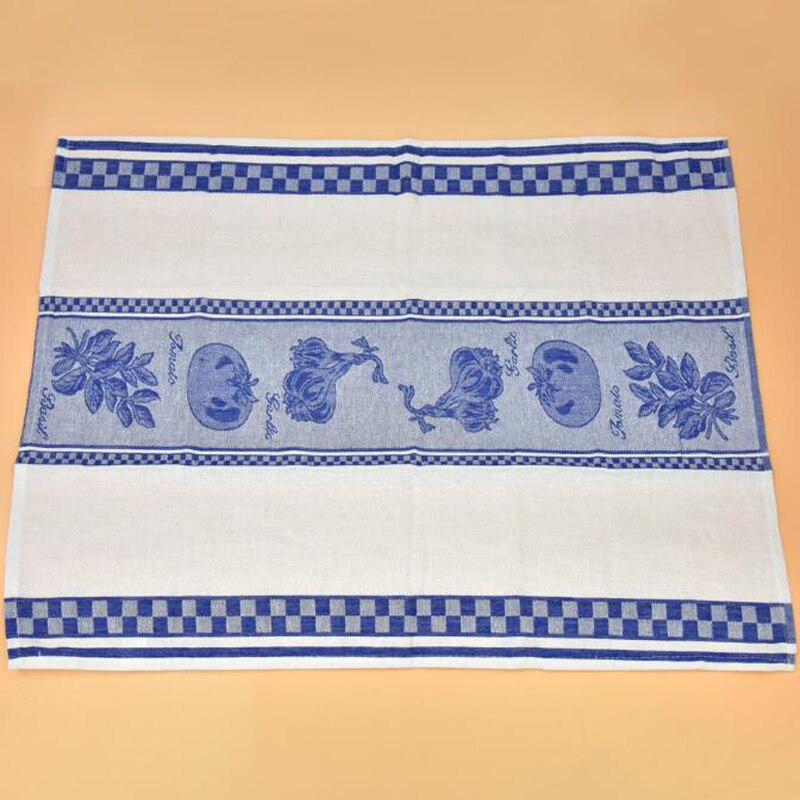 1Pc 45X70Cm Groenten Thee Handdoek Katoen Keuken Handdoek Garen Geverfd Gebreide Thee Servet