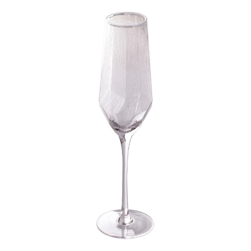 Verre à vin moderne verre à diamant martelé | Flacons de coupe créative, liqueur tasse de Champagne, verre à bord en or, vaisselle pour décoration de la maison du Bar: Bleu marine