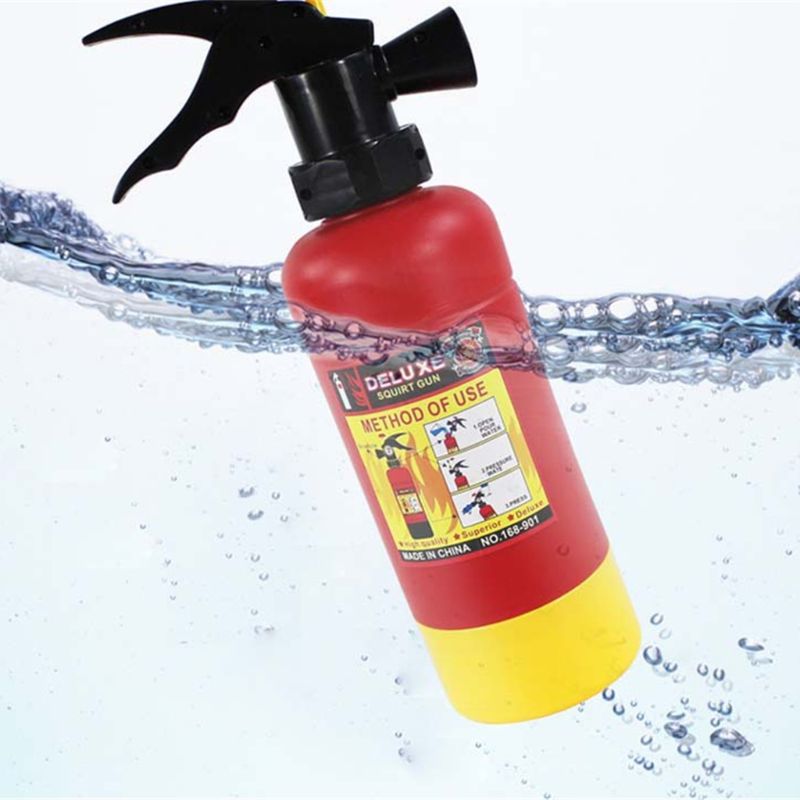 Big Fire Extinguisher Water Gun Toy Fireman Cosplay For Kids Toys Outdoor Summer Beach Toy