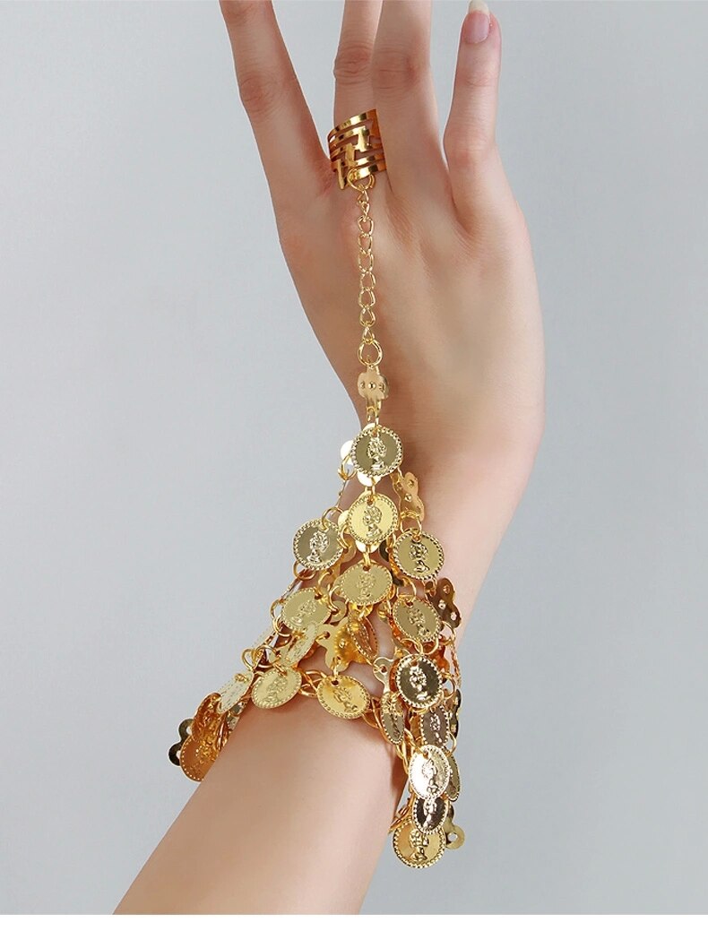 Desgaste de la danza joyas estilo Bollywood para brazaletes para bailar 1 par de la joyería accesorios de joyería hindú