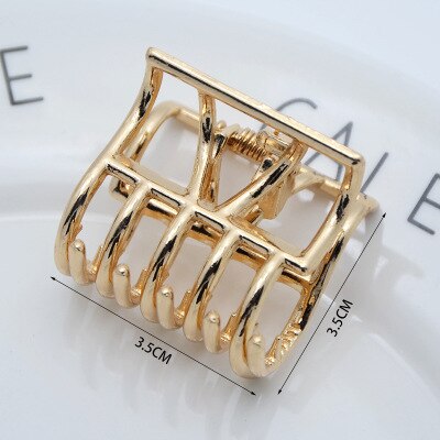 1Pcs smal Simple Wild Geometric Hair Claw For Women Girls Clamps Hair Crab Metal Hair Clip Claw Accessories Headwear