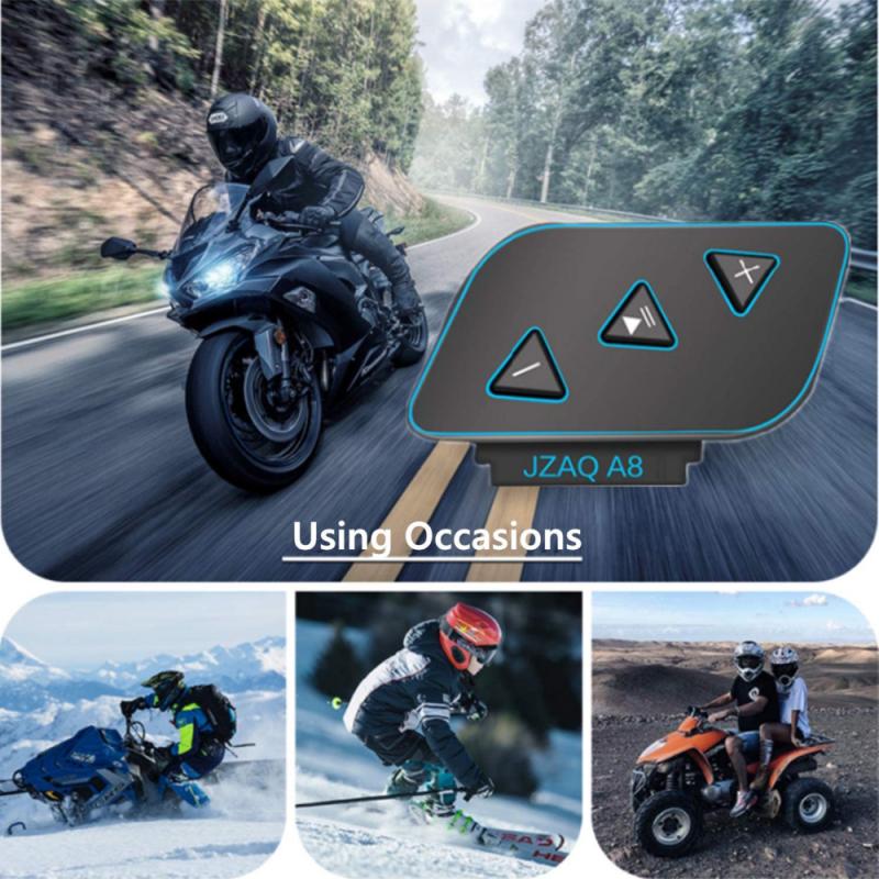 Bluetooth 5,0 Motorrad Helm Bluetooth Headset Drahtlose Freihändige Kopfhörer Motorrad Helm Lautsprecher Musik Spieler