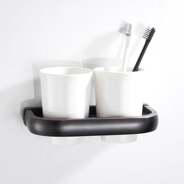 Messing Koper Materiaal Badkamer Handdoekenrek Handdoek Houder Bekerhouder Papier Rolhouder Plank Haak: cup holder