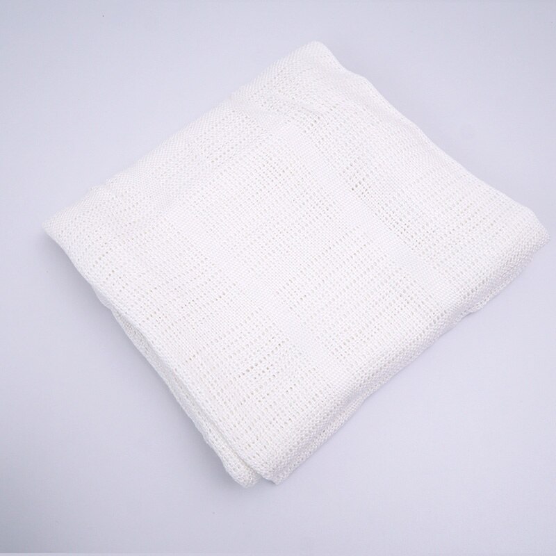 Babydecke aus bambus-baumwolle, weiche, einfarbige babydecke zum pucken und empfangen von neugeborenen (200*170cm stück): Weiß