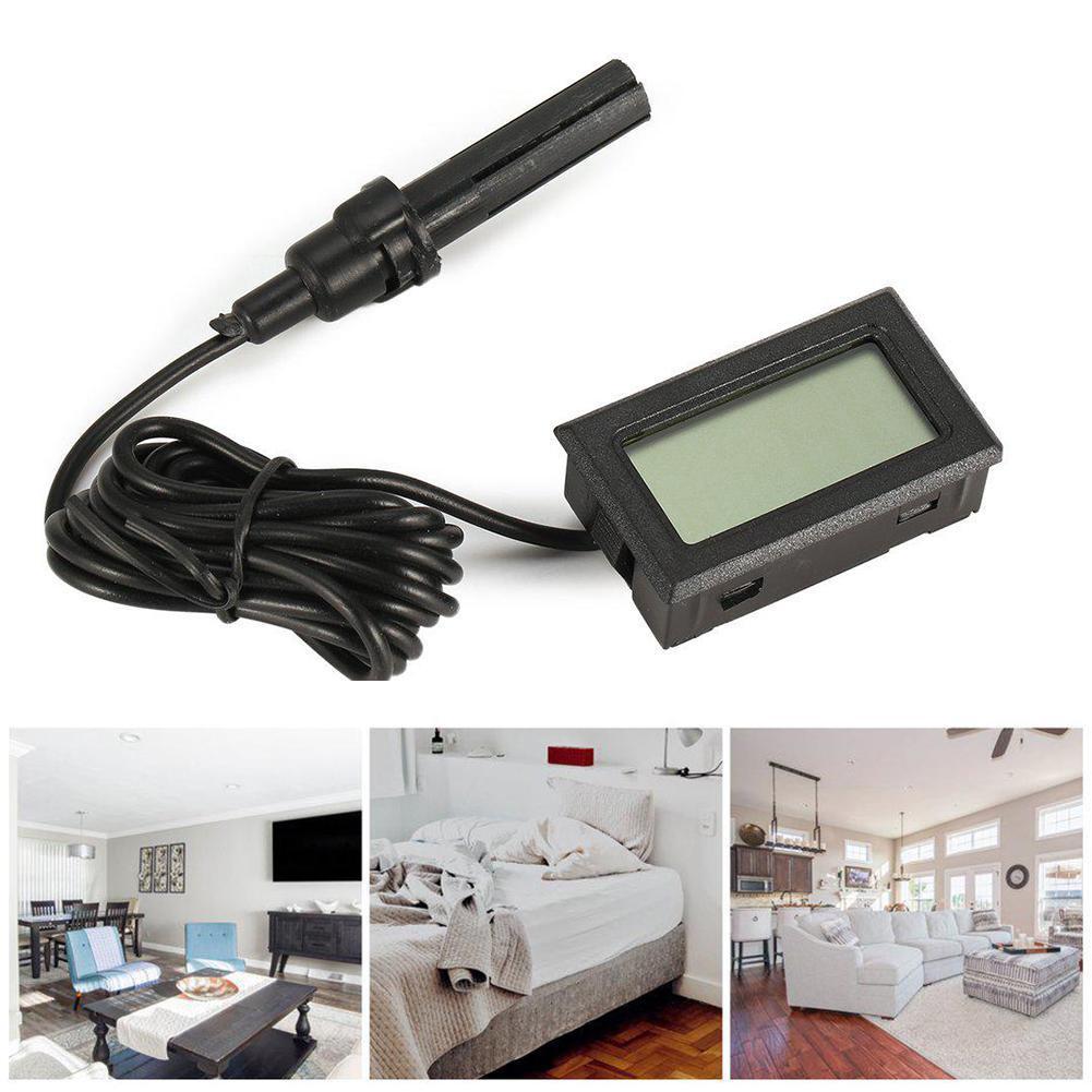 Mini lcd digitaalinen lämpömittari kosteusmittari termostaatti lämpötila mittari anturi instrumentit anturi kätevä sisäilmamittari kosteus  m8 z 2
