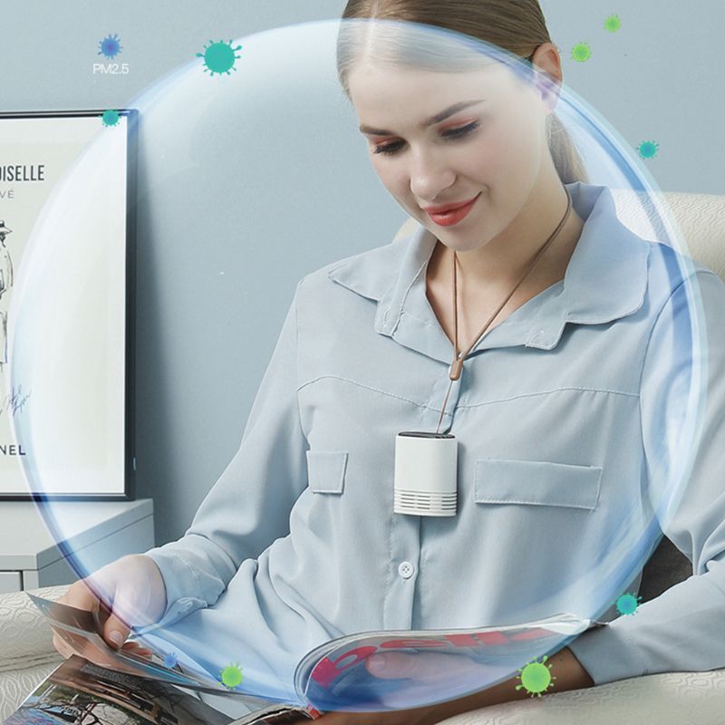 Portable Personal Wearable Air Purifier with Lanyard Mini USB No Radiation 6XDB