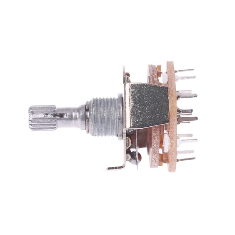 Shaft Panel Mount 2P5T Rotary Switch Selector Band 2 Pole Position 5 RS25