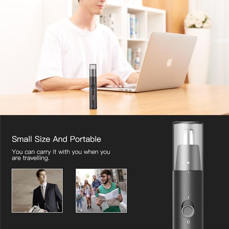 Electric Nose Hair Trimmer Battery powered Nose and Ear Trimmer Waterproof &amp; Easy Cleansing Razor Shaver Trimmer Epilators