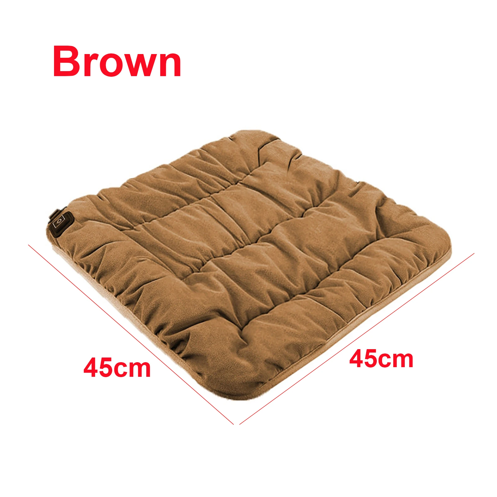 Cuscino riscaldante elettrico multifunzionale Cuscino scaldino invernale Tappetino riscaldante per animali domestici per auto da ufficio Termostato a tre velocità con ricarica USB: Beige