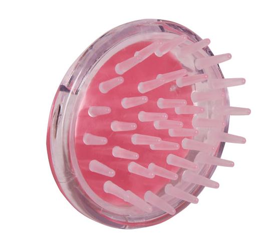 Myjka do kąpieli szczotka do masażu głowa do skóry głowy swędzenie do kiełkowania plastikowa szczotka do południka grzebień okrągły silikonowy masażer do głowy