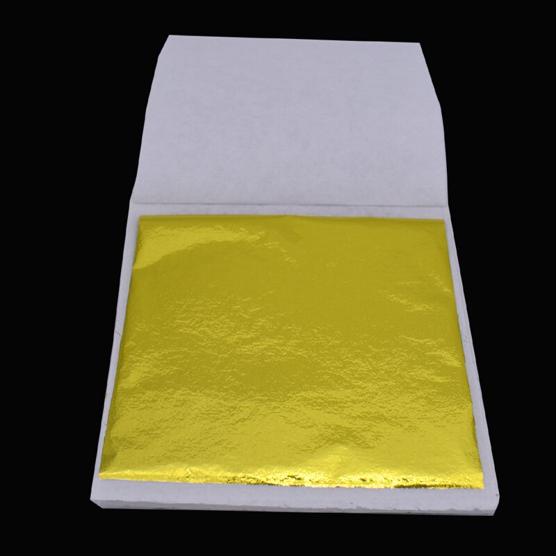 80 x 85 mm 100 ark taiwan förgyllande folieark - färgglada guldblad klistra in möbellinjer väggtelefonfodral hantverk dekoration: 100 persikogula