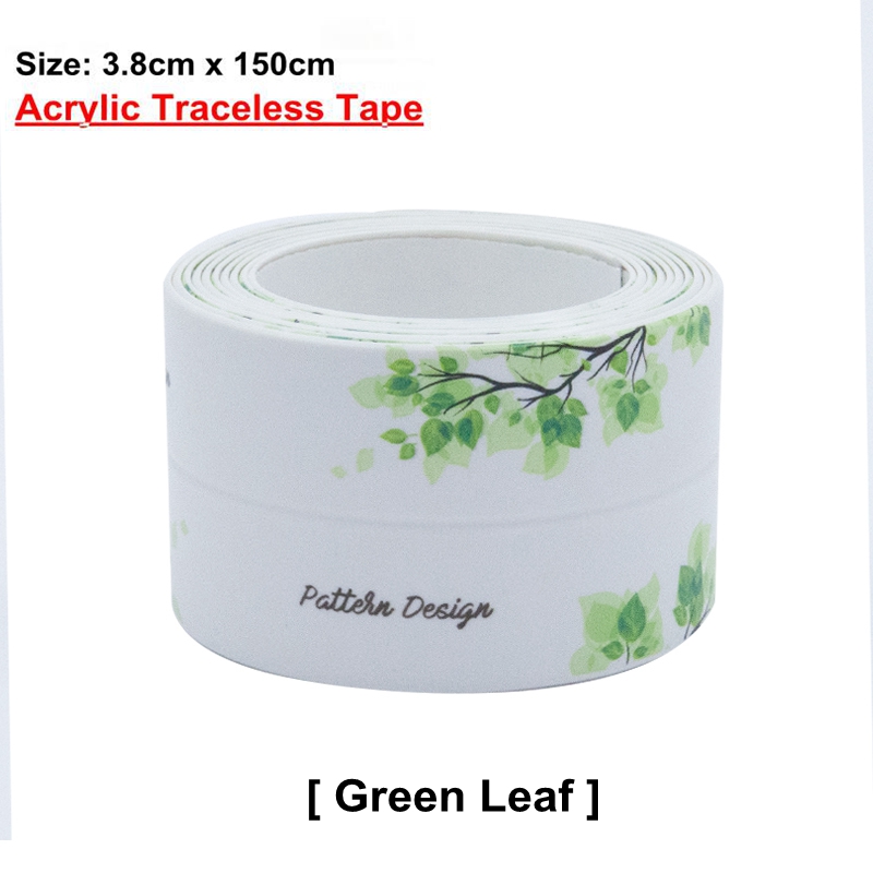 1pc Waterproof Sealing Strip Tape PVC Waterproof Adhesive Sealing Tape Kitchen Bathroom Sink Caulk Strip Corners Sealing Strip: 150cm Acrylic LY