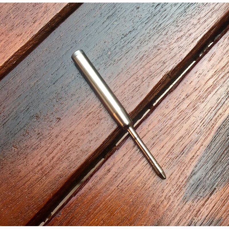 10 unidades/lote de bolígrafos de prensado de 6cm de largo, recambio de tinta negra para Mini Bolígrafo De Metal y bolígrafo, relleno de metal