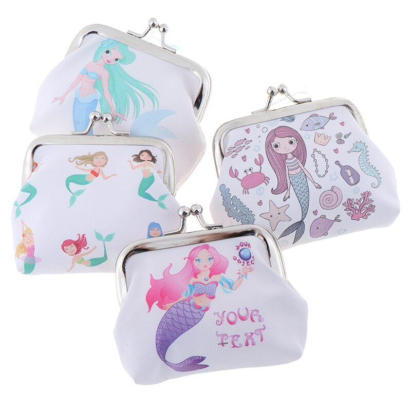 1PC Mermaid Coin Purse Mermaid Party Baby Shower Birthday Decorations Kids