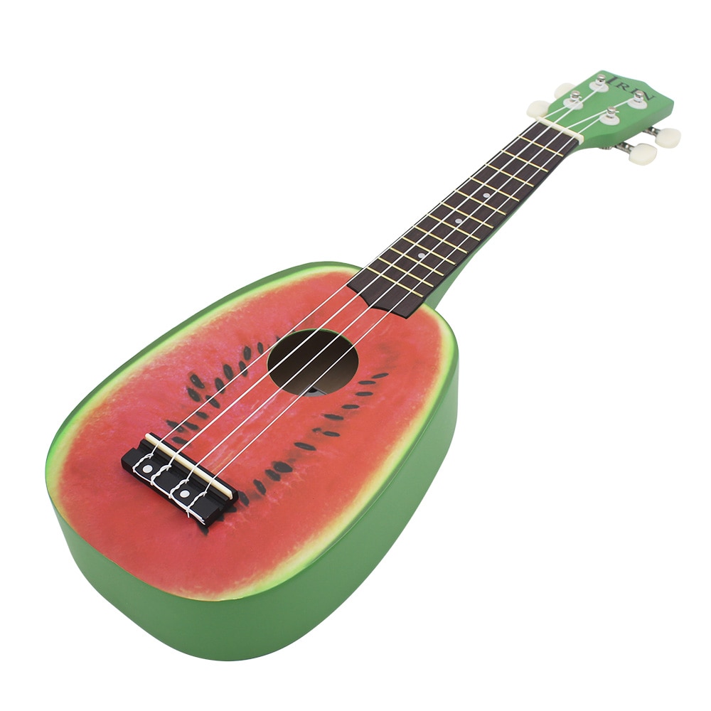 21 "Ukelele 4 Strings Kleurrijke Mooie Watermeloen Basswood Snaarinstrument Kerstcadeau Aanwezig