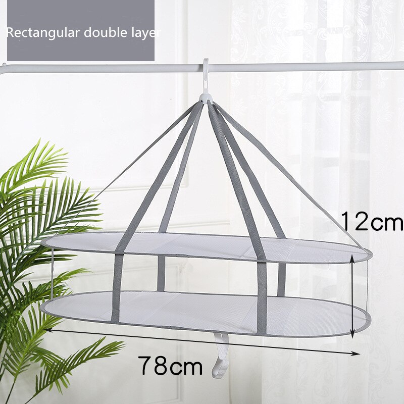 1pc Foldable Clothes Drying Net Basket Socks Underwear Sweater Drying Net Hanging Clothing Drying Basket Organizer Protect Cloth: Type 6
